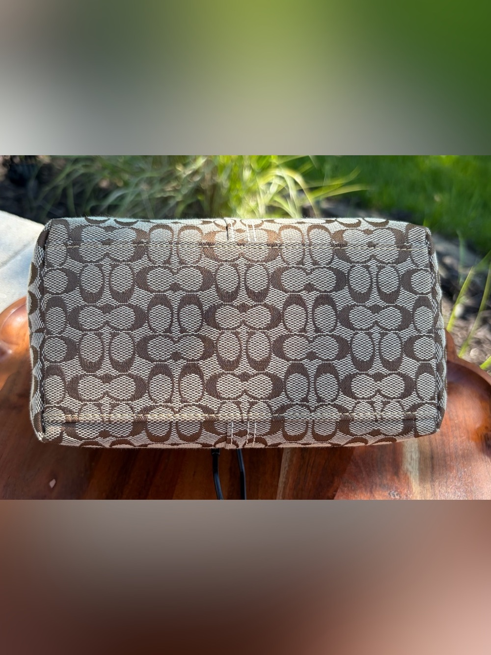 Vintage COACH Signature Mini C Brown Demi Purse Like New - Picture 12 of 17